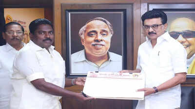 AIADMK setback continues: P Benjamin joins DMK along with his supporters in Chennai | India News