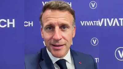 ‘Priye mitr’: Macron bids farewell to PM Modi with a Hindi greeting