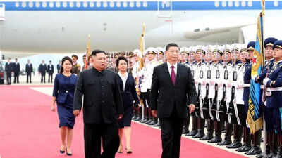 Xi Jinping North Korea Visit: Rare visit: China’s Xi Jinping meets North Korea’s Kim Jong Un in Pyongyang