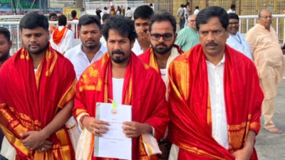 Controversy erupts after TVK minister offers prayers at Tirumala temple holding agriculture budget document | Chennai News